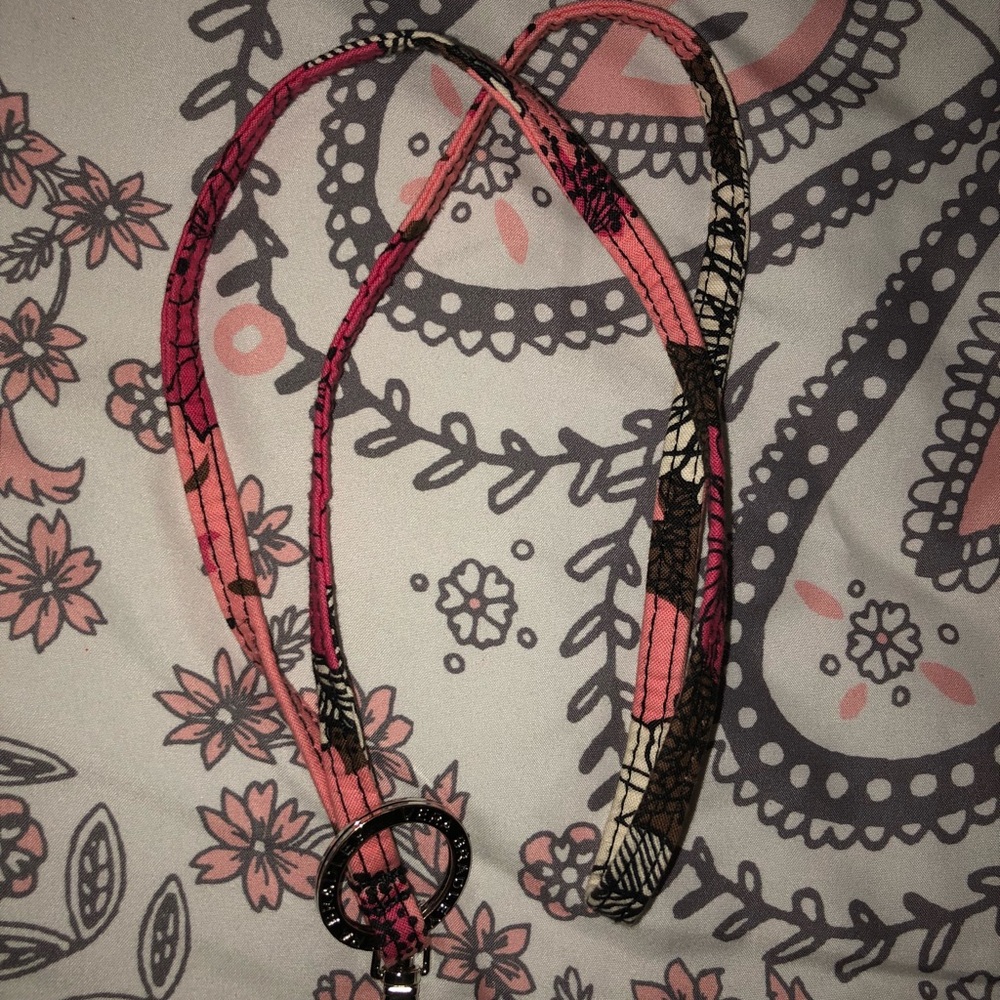 Vera Bradley Mocha Rouge Lanyard